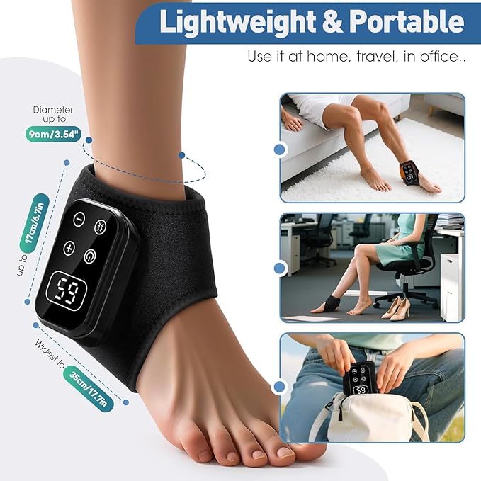 Ankle Massager with Heating Pad